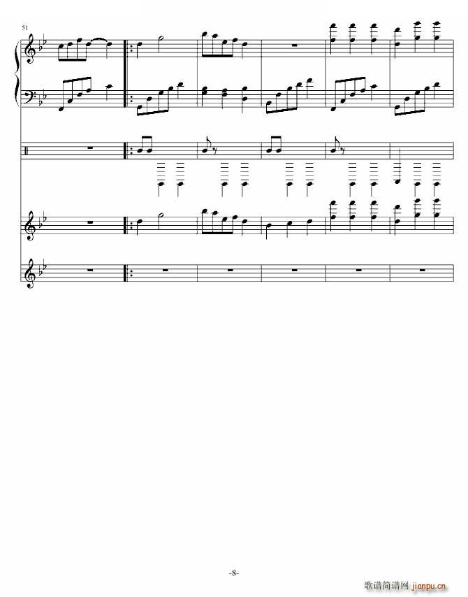 换季（钢琴版初稿）（为同学作的曲）_水落月痕8