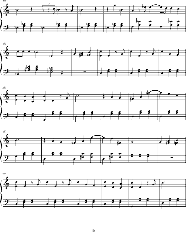 蓝色多瑙河-钢琴谱(钢琴曲)-约翰・施特劳斯10