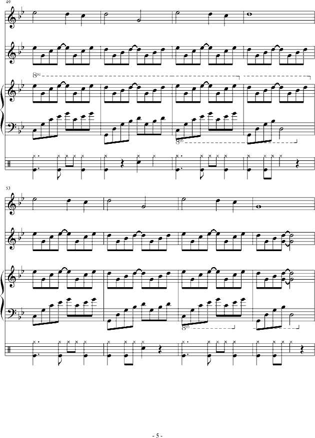 忘记你我做不到-钢琴谱(钢琴曲)-吴越5