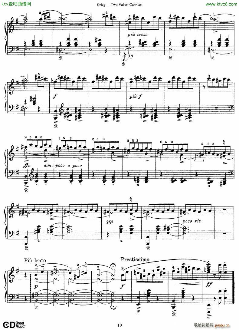 Grieg Two Valses Caprices10