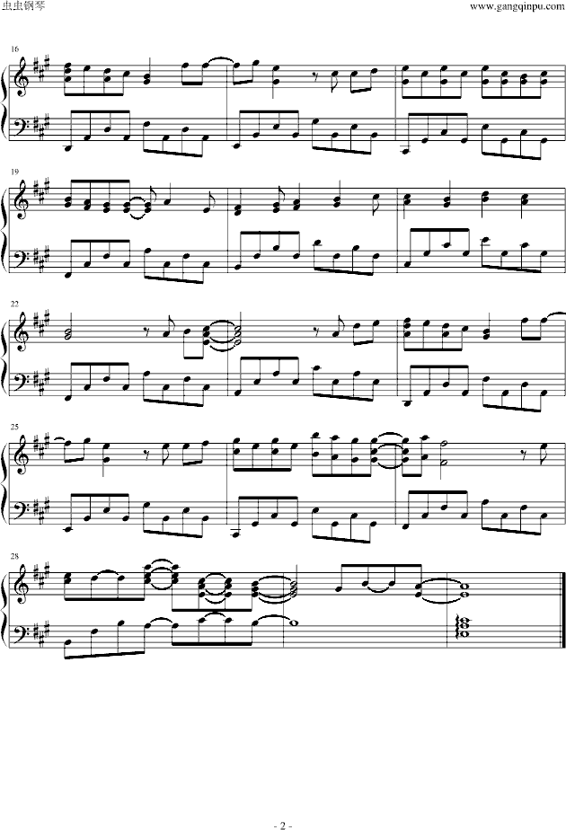 「好想告诉你OP」きみにとどけ-No.1 -钢琴谱(钢琴曲)-动漫影视2