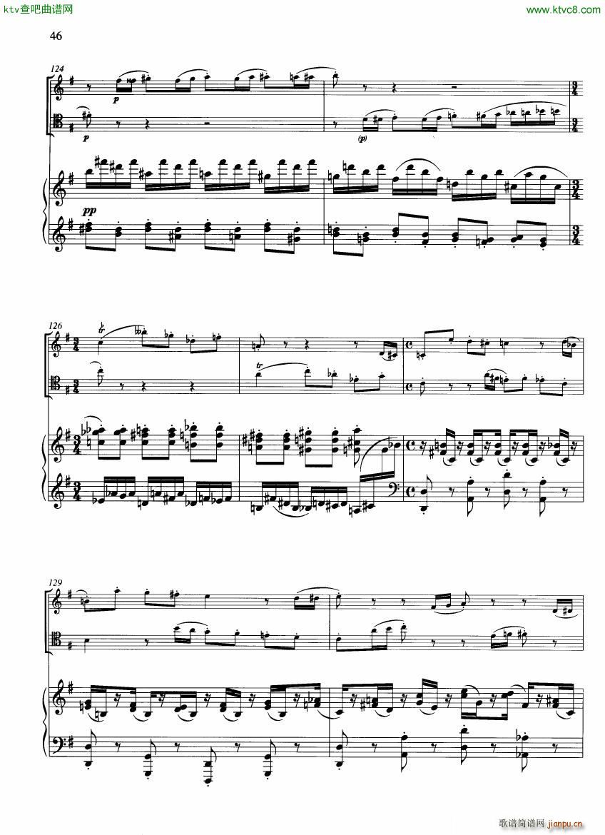 Francaix Trio for oboe bassoon and piano 二19