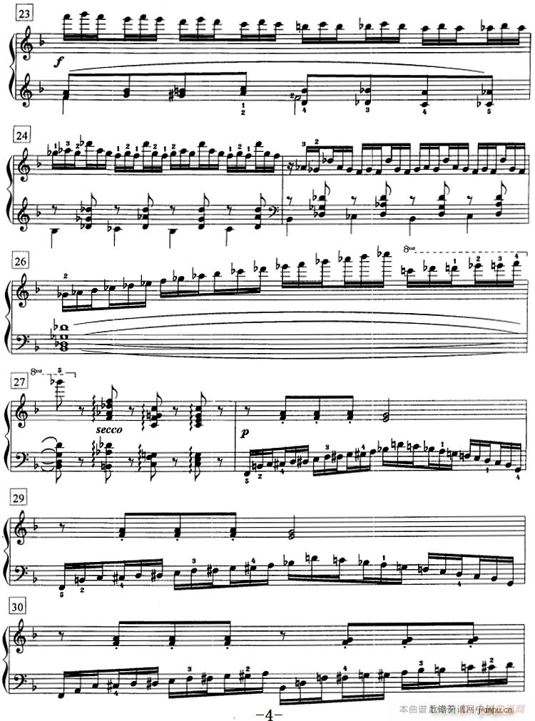 钢琴教程第七级 练习曲（Op 72 No 6）4