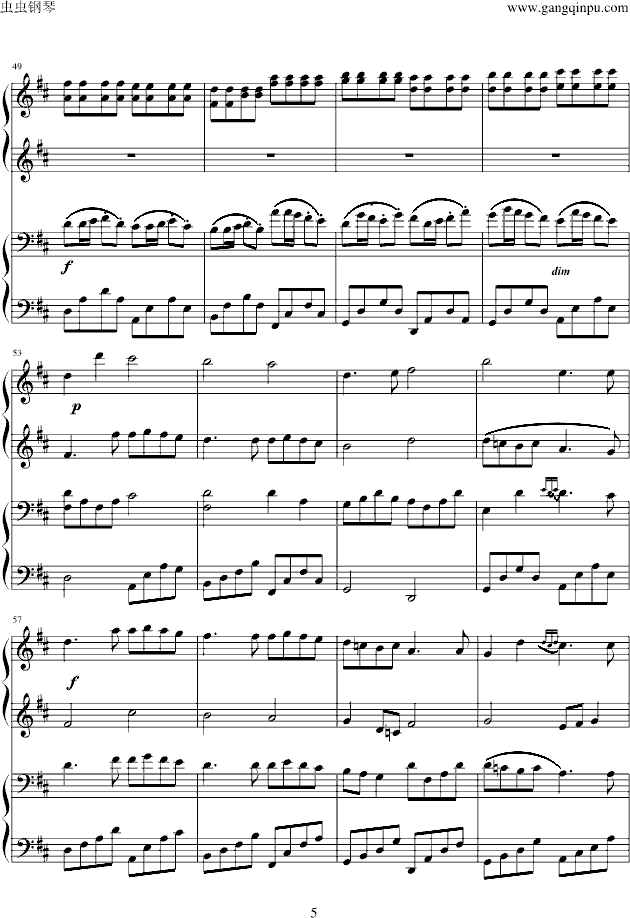 /-钢琴谱(钢琴曲)-帕赫贝尔-Pachelbel5