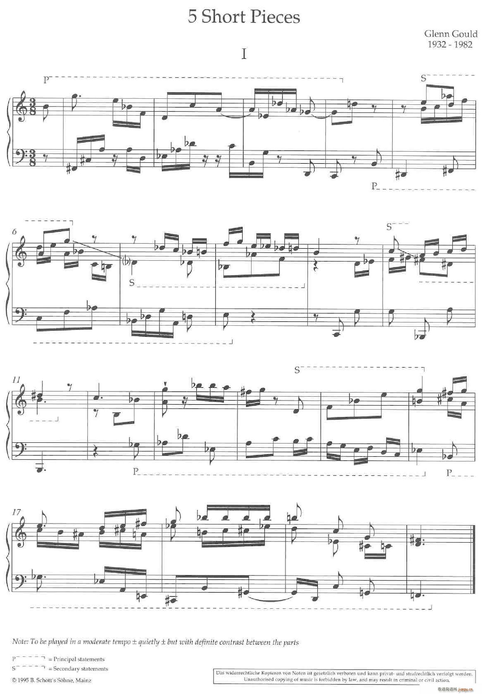 Glenn Gould 5 Short Pieces1