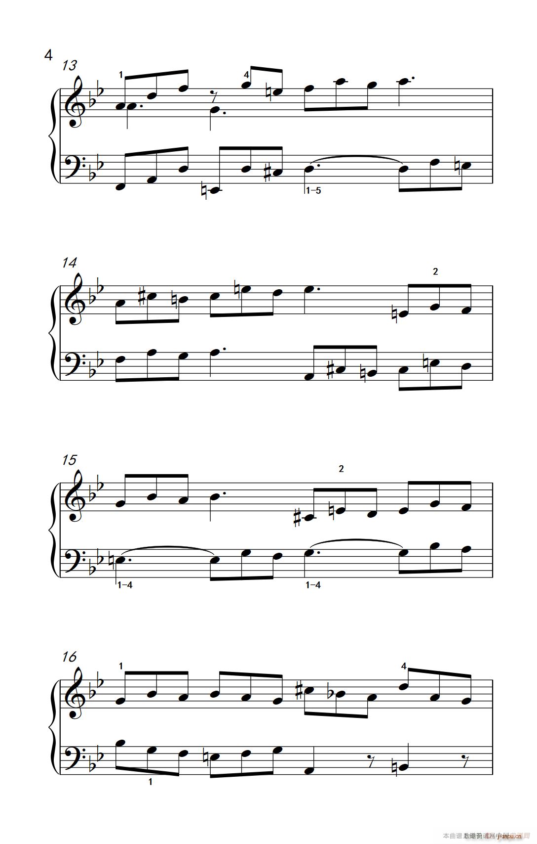 第九级1 吉格舞曲 选自《英国组曲》第三套（中央音乐学院 钢琴（业余）考级教程 7-9级）4