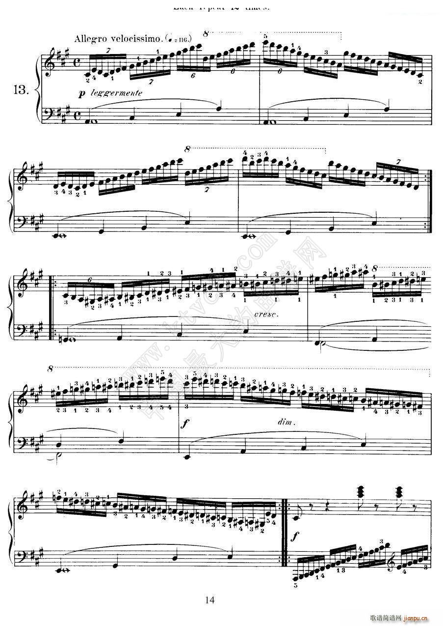Czerny - 40 Daily Exerci Op 337（11―15）（40首日常训练曲）4