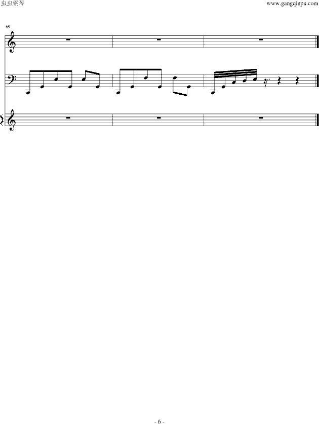 诗经组曲――静女-钢琴谱(钢琴曲)-中国名曲6