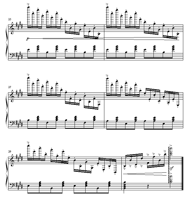 乒乓练习曲-钢琴谱(钢琴曲)-曹博来4