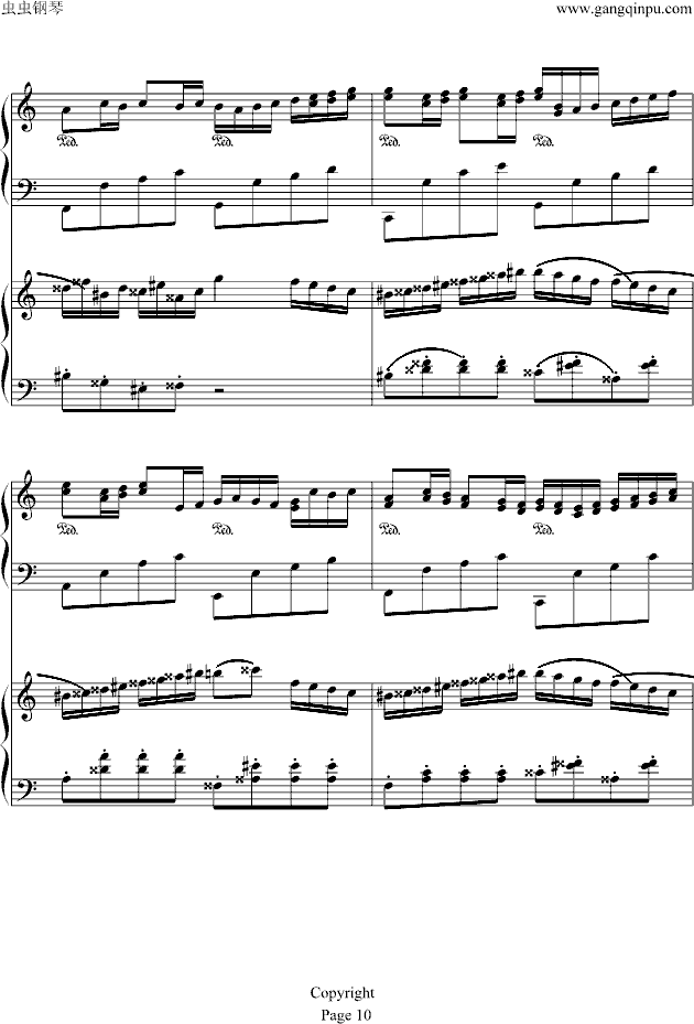 土耳其进行曲――卡农-钢琴谱(钢琴曲)-帕赫贝尔-Pachelbel10