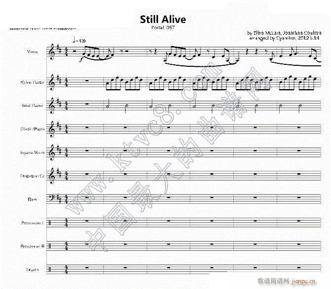 传送门 结束曲 still alive 总谱11