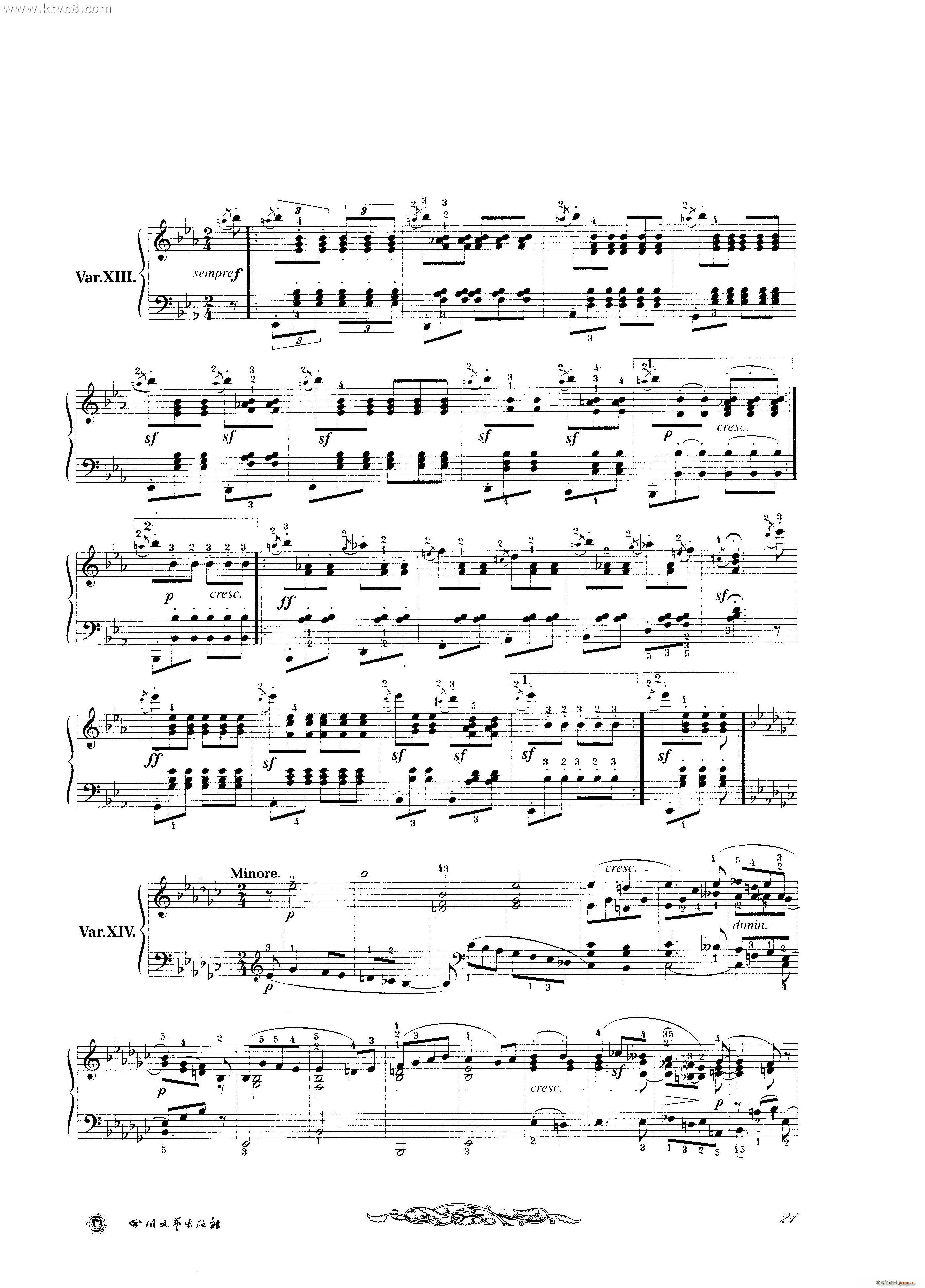 贝多芬钢琴变奏曲集二10