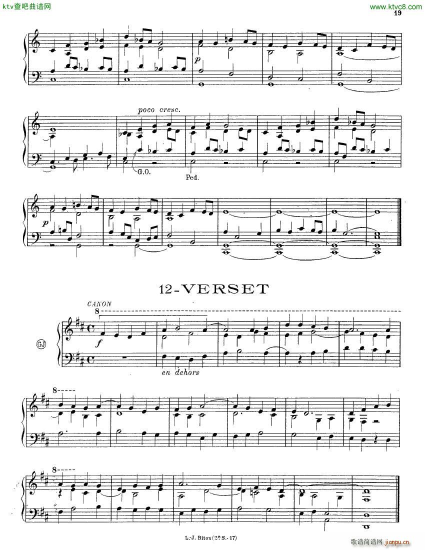 Alain Albert 15 Pieces organ19