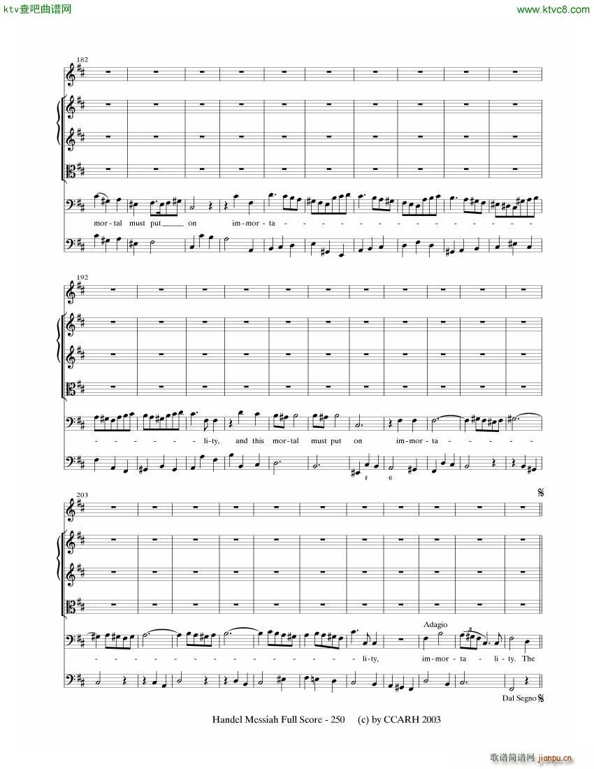 G F Handel Messiah Open Score 七9