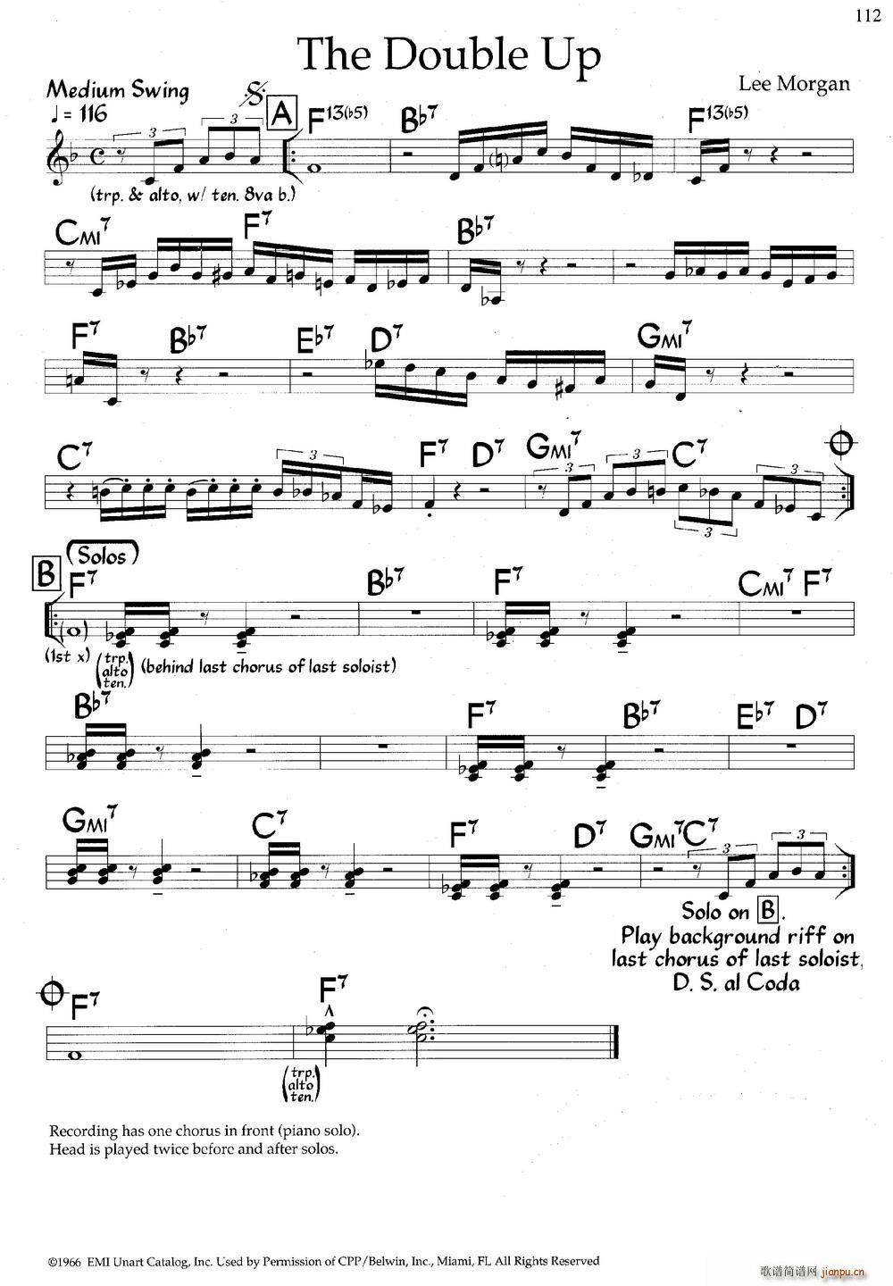 The Double Up(爵士钢琴曲)1
