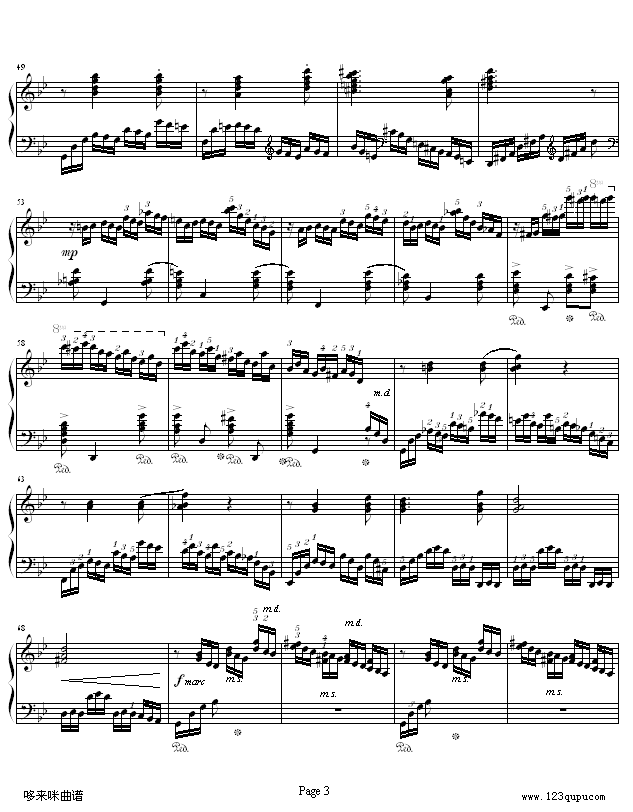 练习曲Op.72 No.2考级版-莫什科夫斯基3