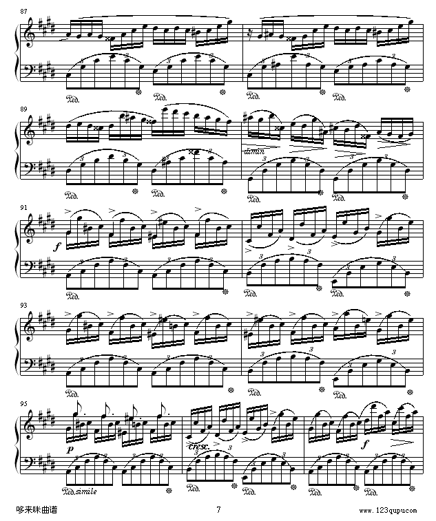 幻想即兴曲-滴漏打谱-肖邦7