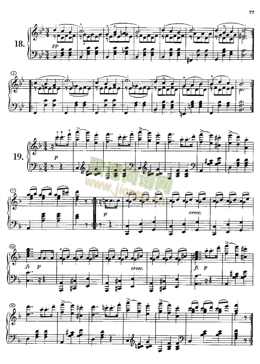 20首圆舞曲又名最后的圆舞曲opus127(身后出版).D146(1 键盘类 钢琴16