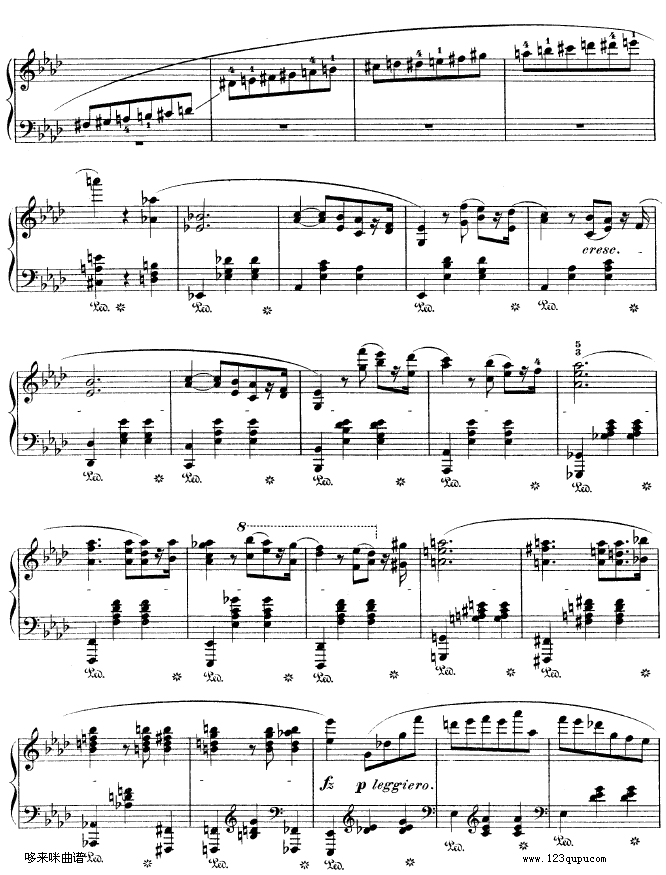 降A大调圆舞曲作品42-肖邦9