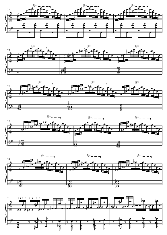 C大调练习曲No.22