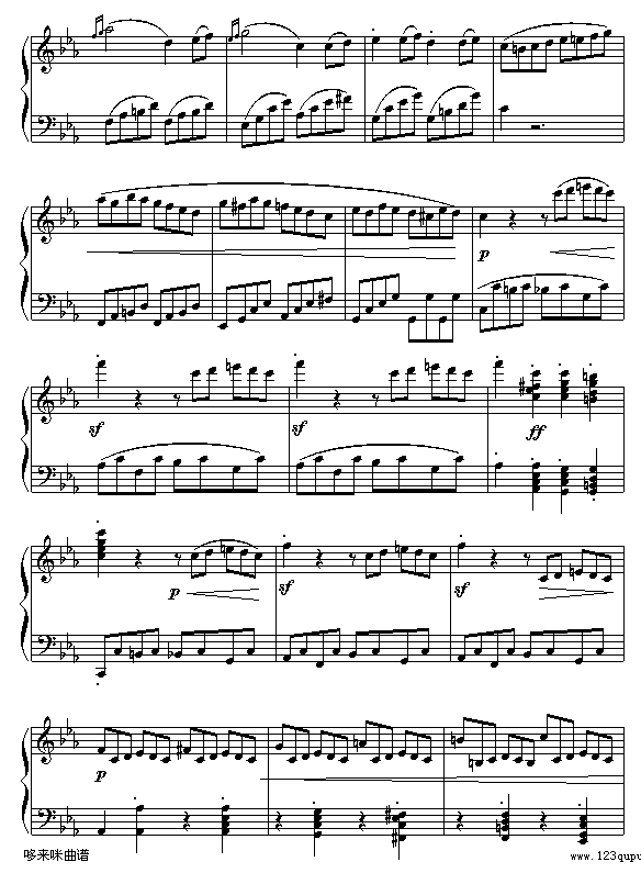 悲怆奏鸣曲第三乐章-贝多芬9