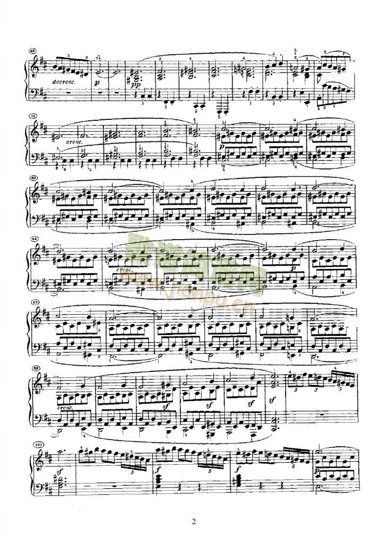 奏鸣曲(Opus28) 键盘类 钢琴2