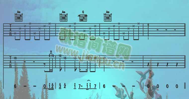 Endelss Horizon_蓝色天际专辑－Bandari 班得瑞(吉它曲谱)[高清晰彩谱]3