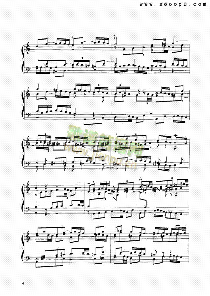 C大调前奏曲与赋格 键盘类 手风琴4