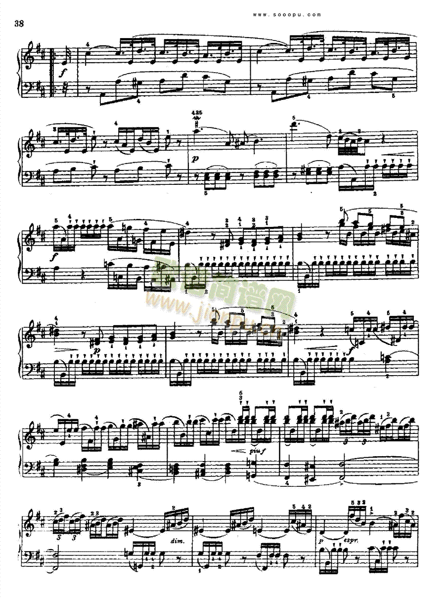 奏鸣曲 五1767 键盘类 钢琴4