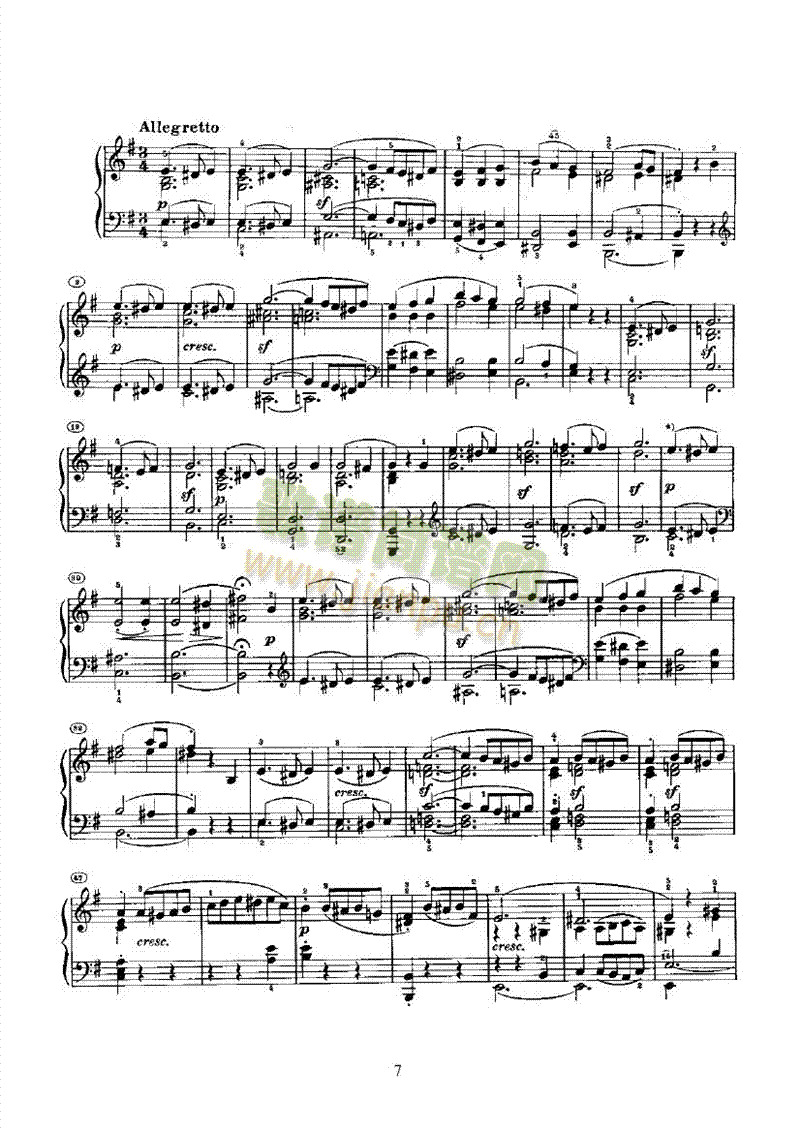 奏鸣曲(Opus14 Nr.1) 键盘类 钢琴7