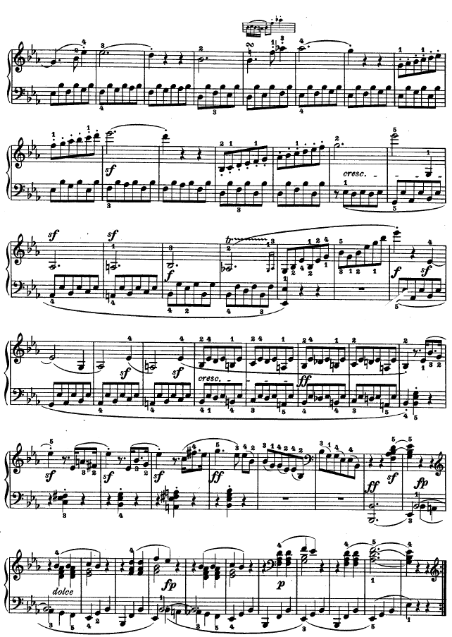 C小调第五钢琴奏鸣曲 - Op. 10―12
