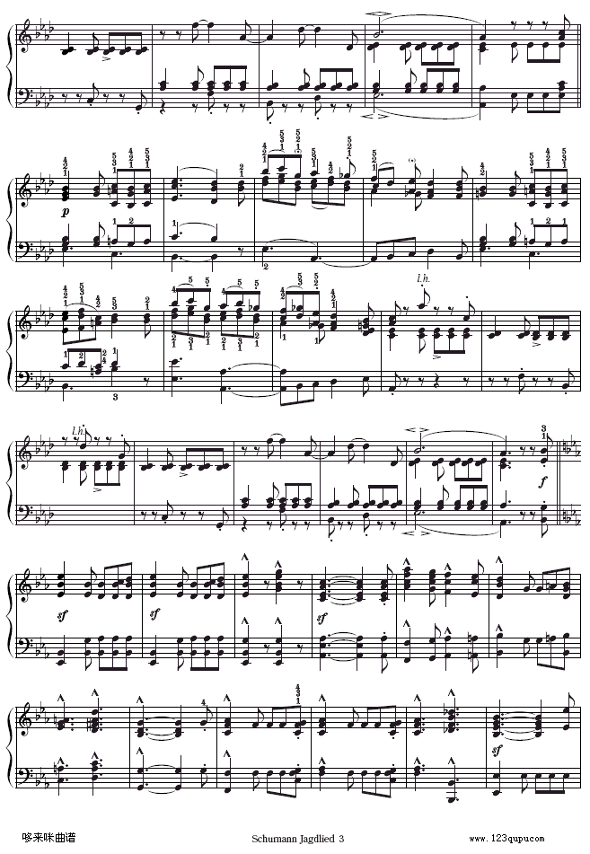 Waldscenen op.82-舒曼3