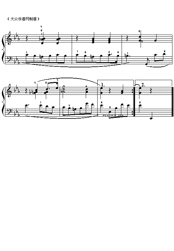 肖邦钢琴小曲:Sostenuto(持续地)2