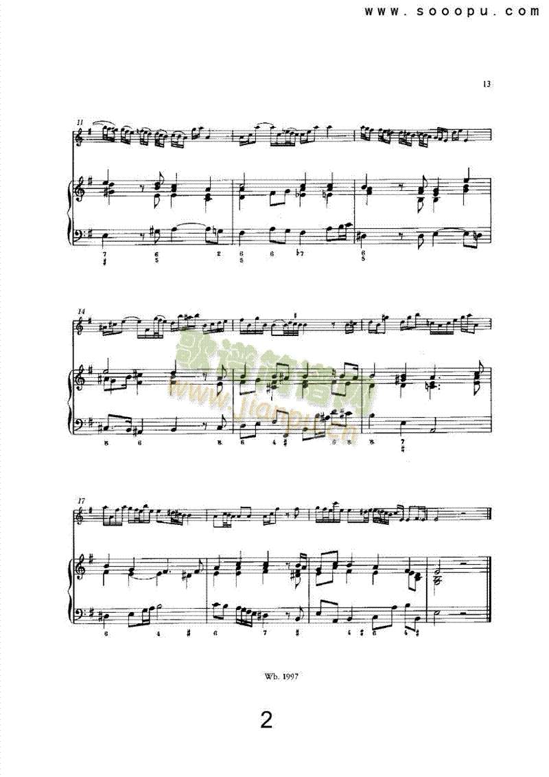 e小调第五奏鸣曲 管乐类 长笛2