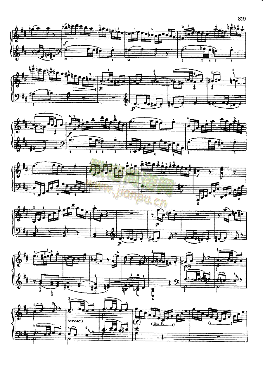 奏鸣曲Nr.576 键盘类 钢琴14