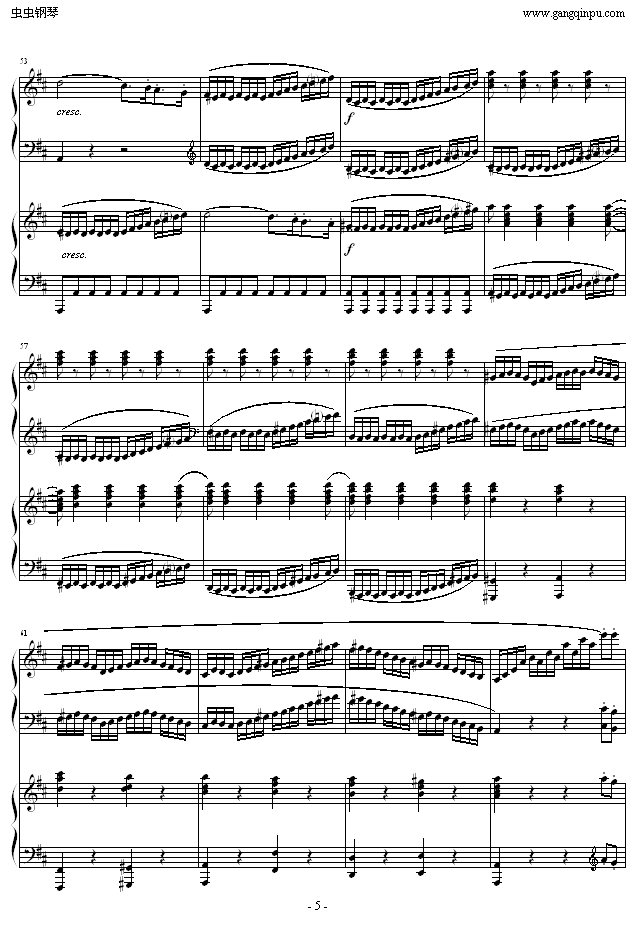 D大调双钢琴奏鸣曲K448第一乐章5
