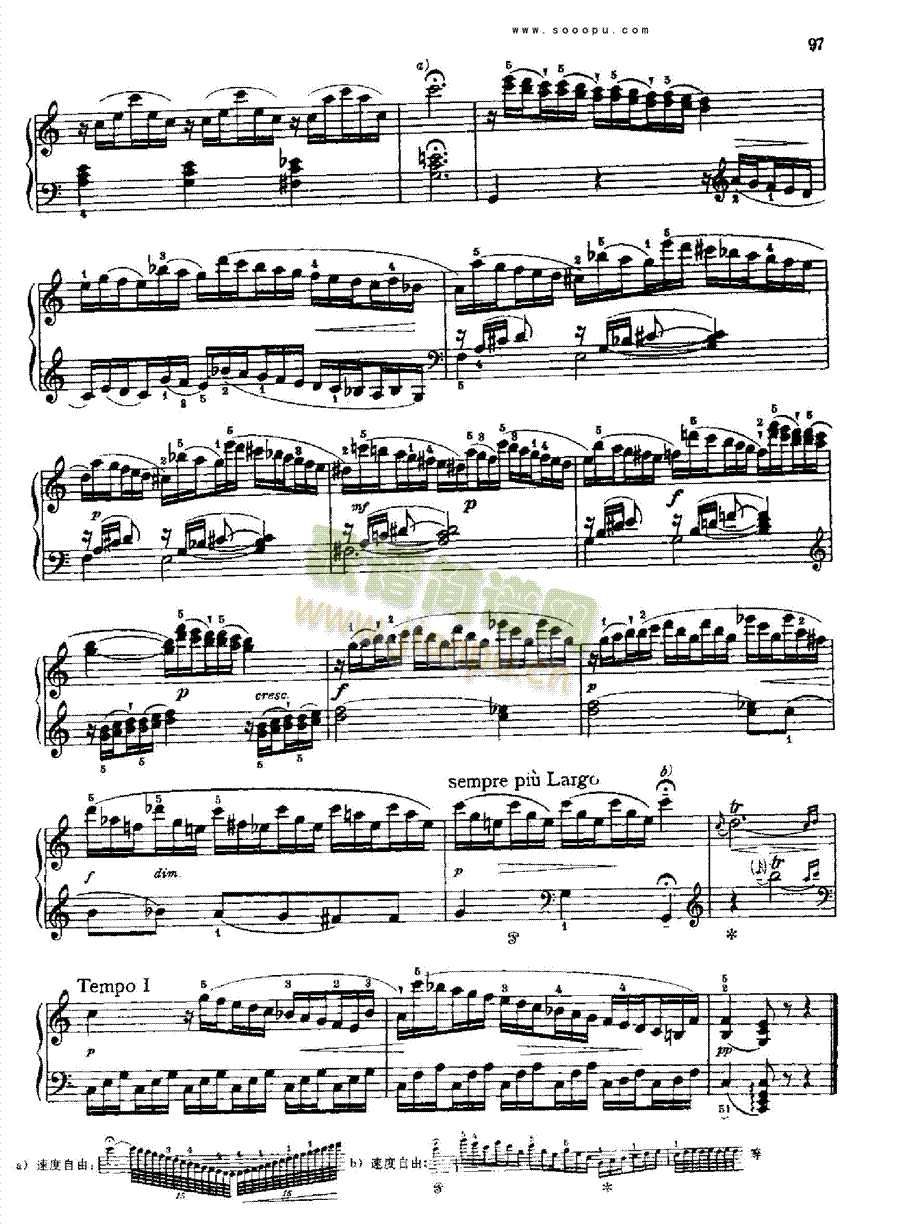 奏鸣曲十(献给奥恩布鲁格的姐妹们)1780年出版 键盘类 钢琴8