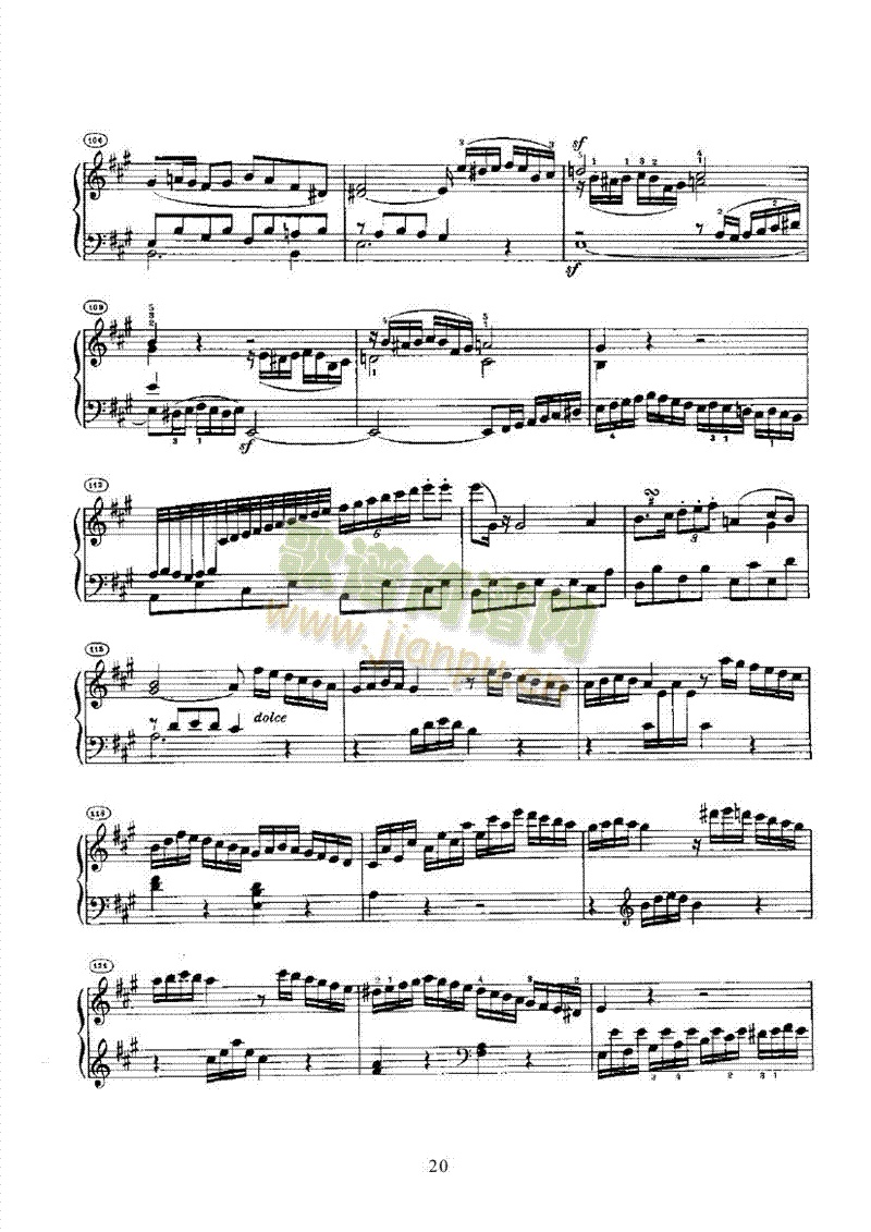 奏鸣曲(Opus2 Nr.2) 键盘类 钢琴20