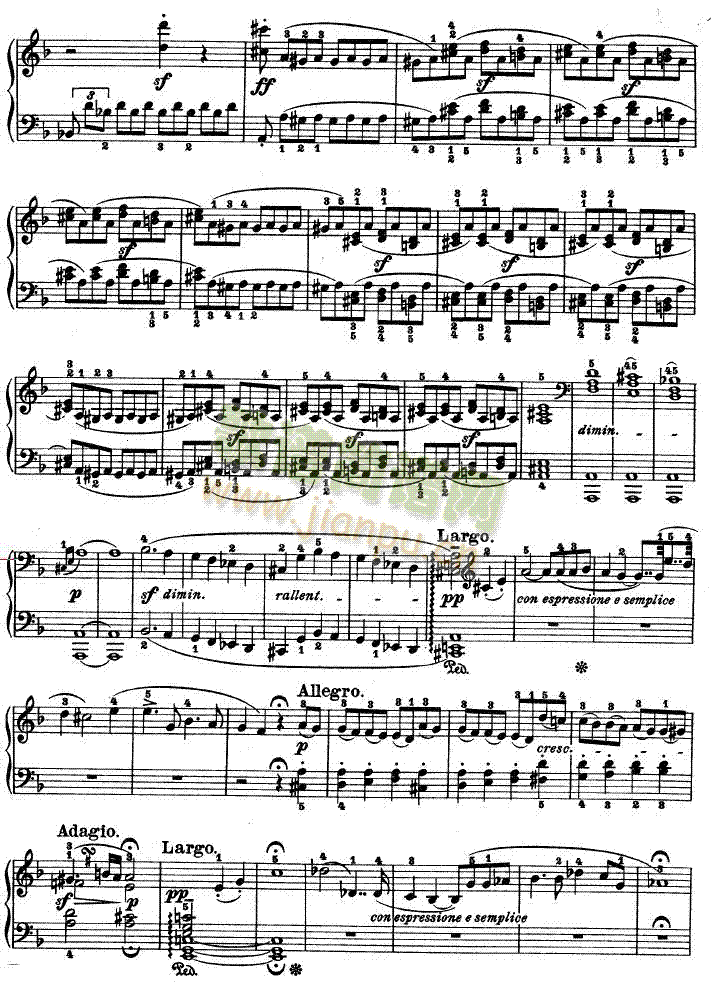 暴风雨-d小调第十七钢琴奏鸣曲 - Op.31―25