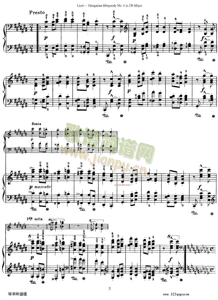 匈牙利狂想曲第六号-李斯特3