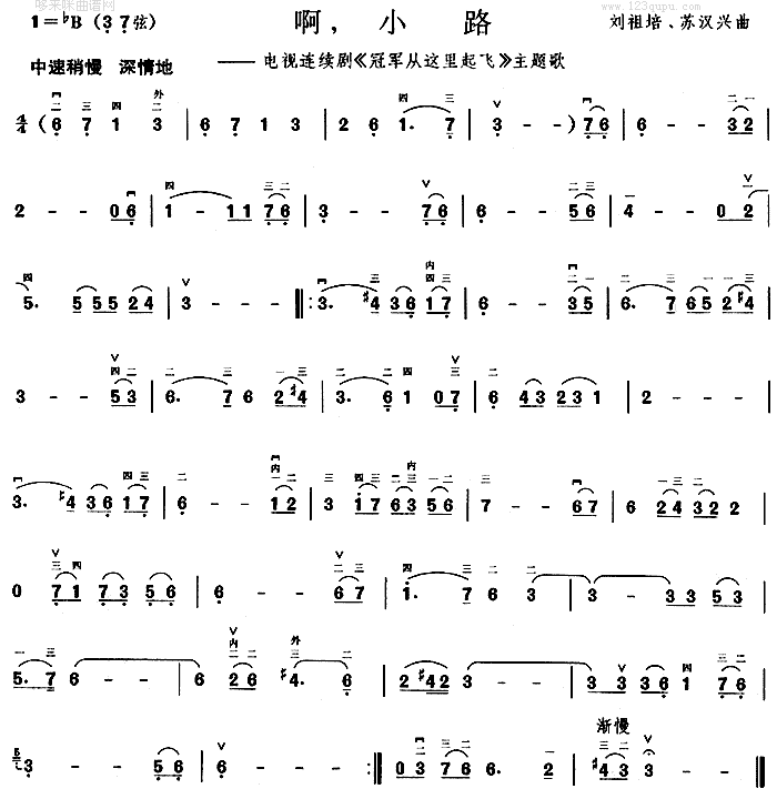 啊小路(《冠军从这里起飞》主题歌)1