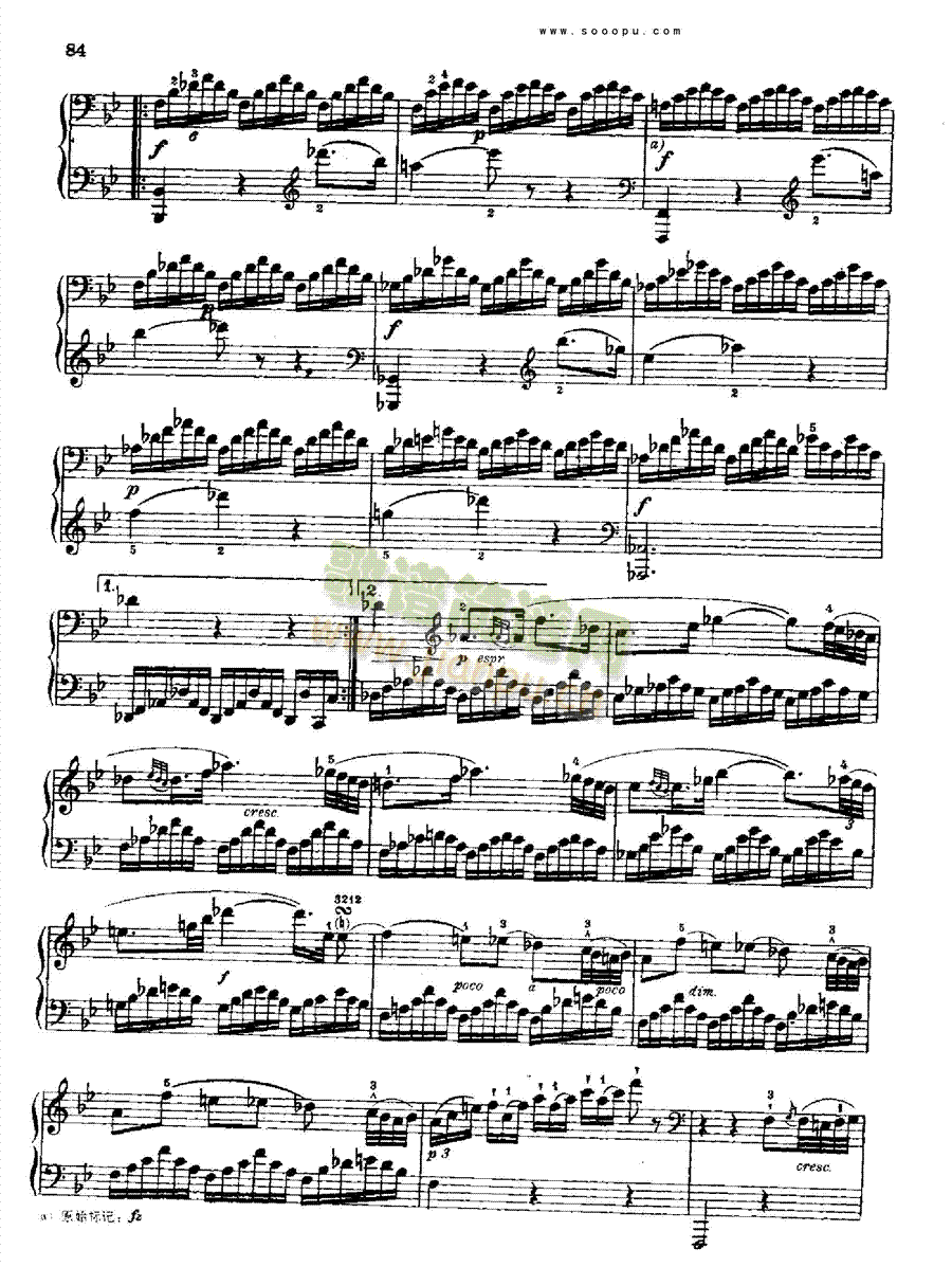 奏鸣曲九为冯.根青格夫人而作1789-1790 键盘类 钢琴10