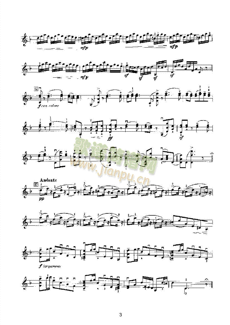 福利亚变奏曲（独奏） 弦乐类 小提琴3