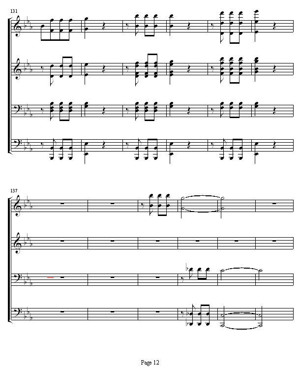 命运交响曲 -（钢琴4手联弹）12