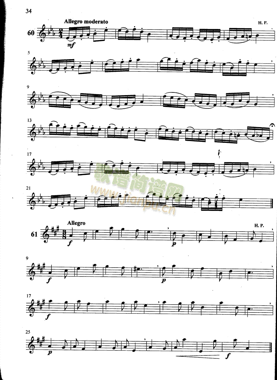 萨克斯管练习曲第100―034页1