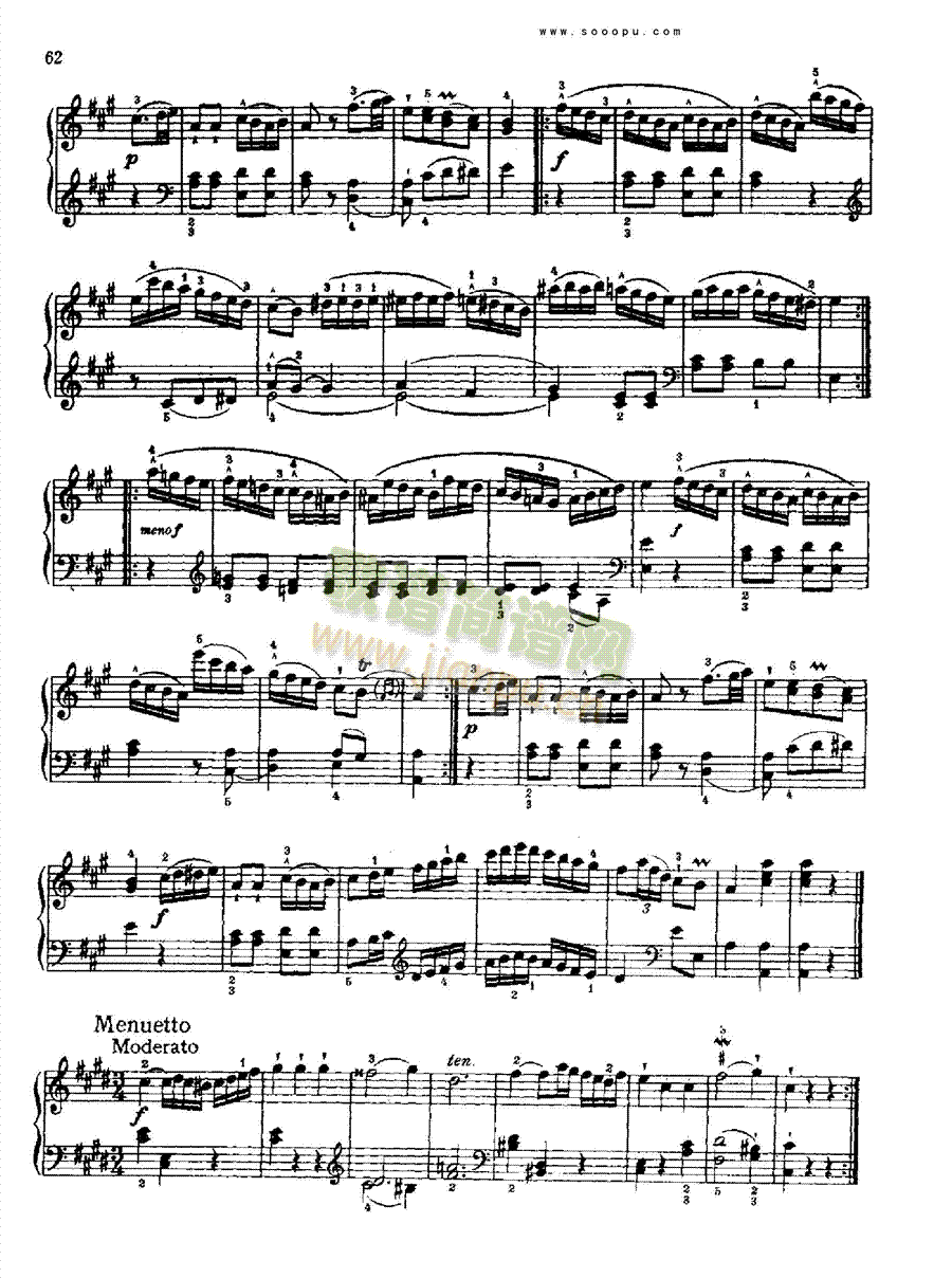 奏鸣曲七(献给奥恩布鲁格的姐妹们) 键盘类 钢琴7