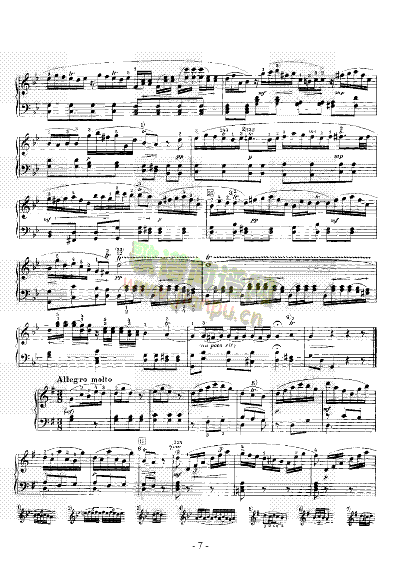 G大调奏鸣曲（嬉游曲） 键盘类 钢琴7