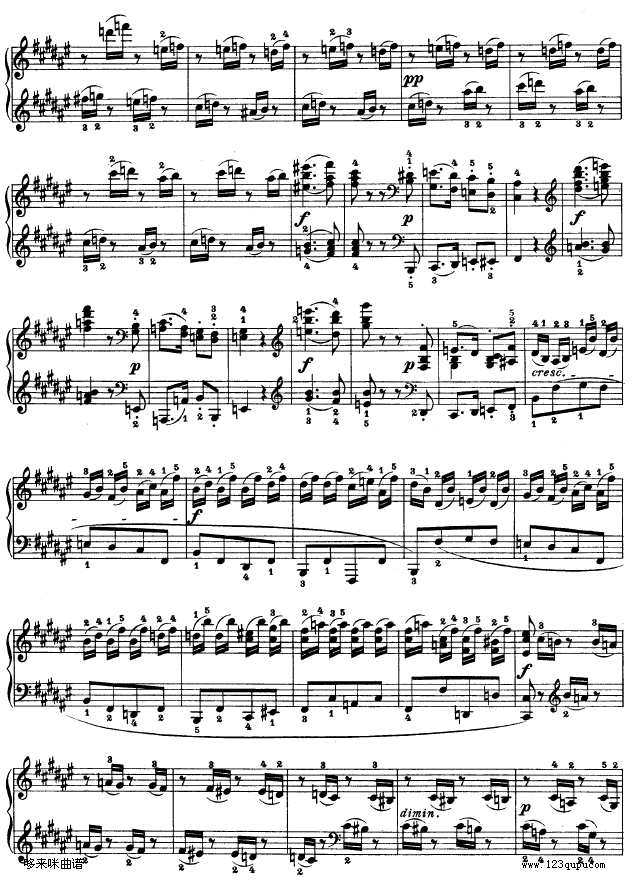 第二十四钢琴奏鸣曲-Op.78-贝多芬8