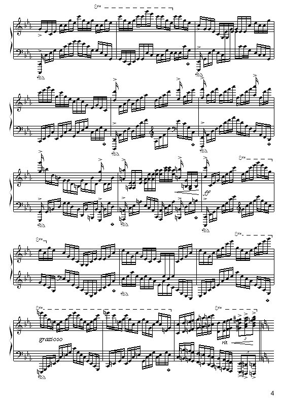 c小调练习曲4
