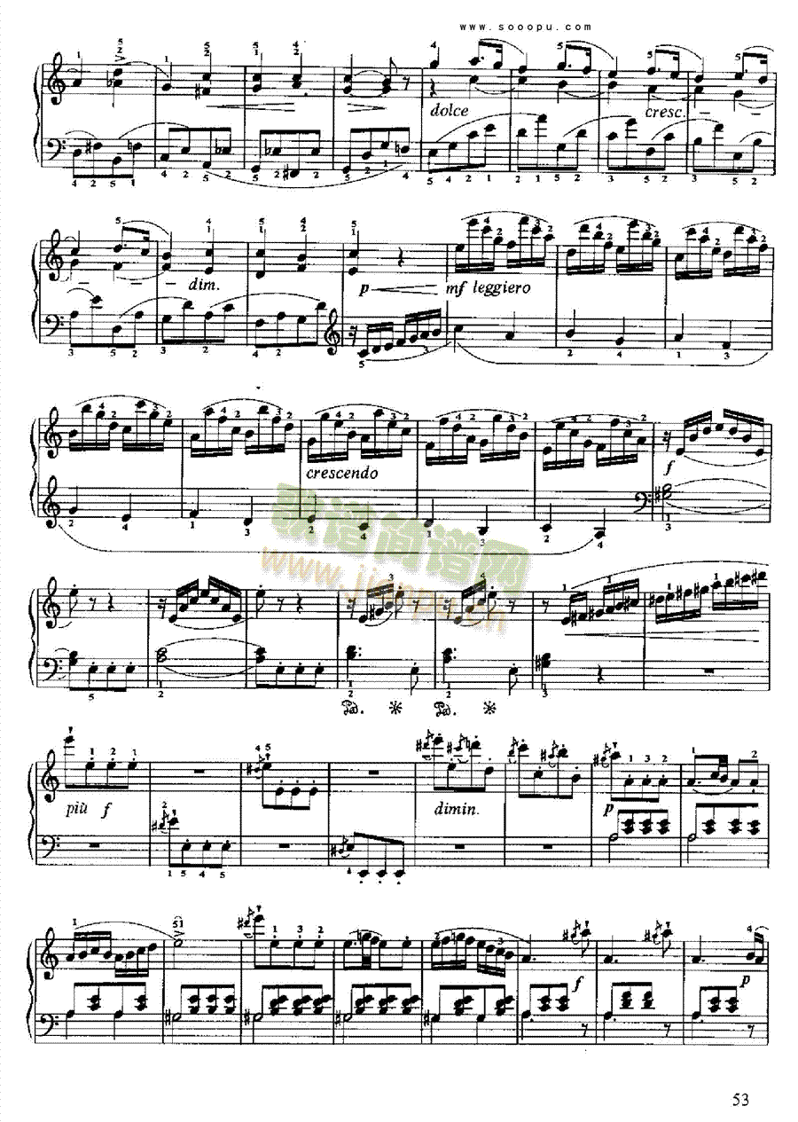小奏鸣曲(Op.88 No.3) 键盘类 钢琴5